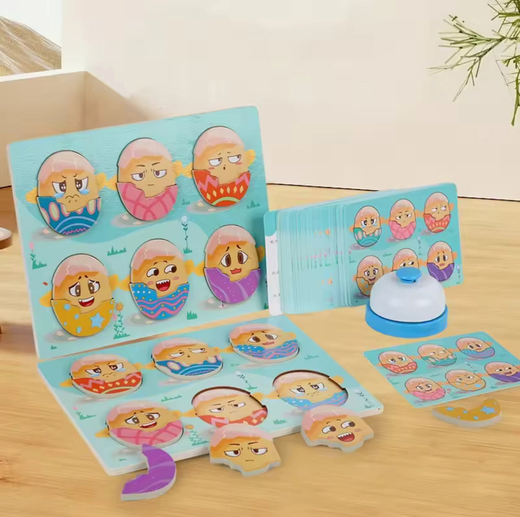 Fun Wooden Party Cartoon Cute Emojis Battle Student Boys and Girls Parent Child Interaction Birthday Gift
